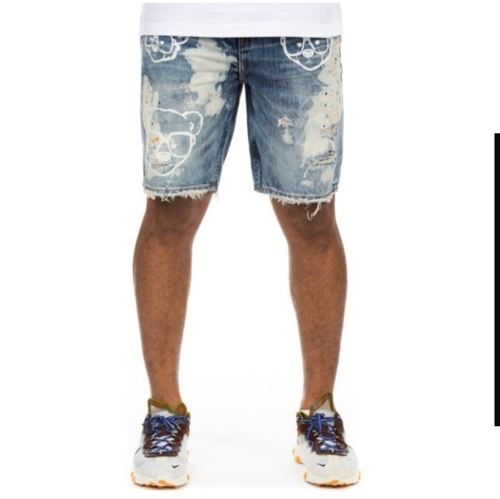 Hustle Gang Profile Denim Shorts
